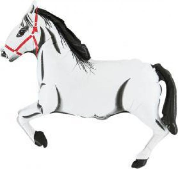 640 Nr.29 Pferde weiß   Stabballon